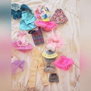 Vintage Barbie Lot Of Clothes And Accessories 80's/90's A few dolls as well.